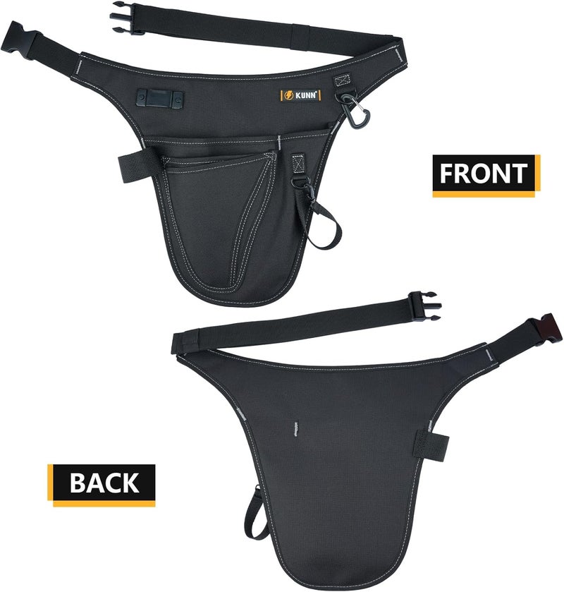 KUNN 4-Pocket Tool Pouch Belt for Tool Organizer,Heavy Duty Construction Adjustable Belt to 52 Inches - Image 4